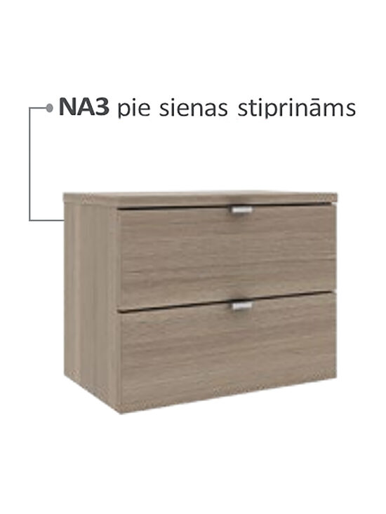 Naktsskapītis pie sienas stiprināms
